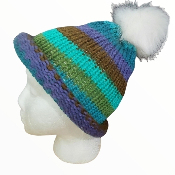 Two-Piece Handcrafted Hat Set with Roll Brim - Picture 6 of 8